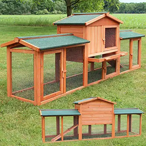 Kaninchenstall zooprinz großer Hasenstall, Vollholz