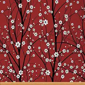Japanische Stoffe Homewish Kirschblüten Stoff Meterware Polsterstoff