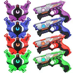 Lasertag-Set TINOTEEN Laser Tag Gun Set mit Westen, Infrarot