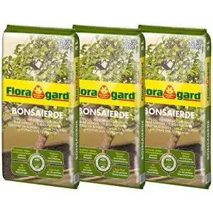 Bonsaierde Floragard 3x5L – Spezialerde für anspruchsvolle Bonsais