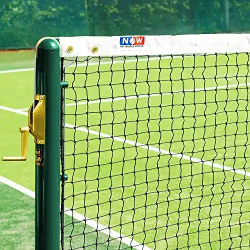 Tennisnetz Vermont 12,8m für doppeltes Tennis geflochten