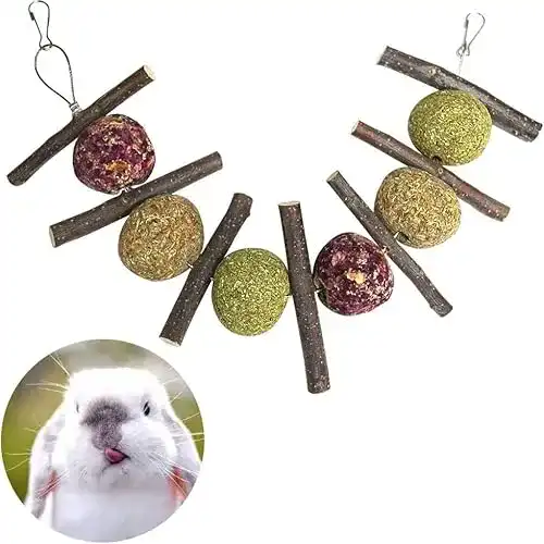 Kaninchen-Spielzeug Barley Ears Bunny Apfel-Stick Gras Ball
