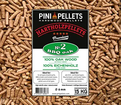 Holzpellet PINI Grillpellets 15 KG – s 100% Eiche №2 zum Grillen