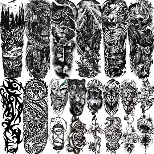 Temporäre Tattoos LAROI 20 Blätter Extra Groß
