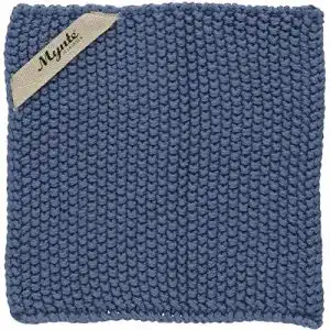 Topflappen gehäkelt IB Laursen Topflappen Mynte Cornflower