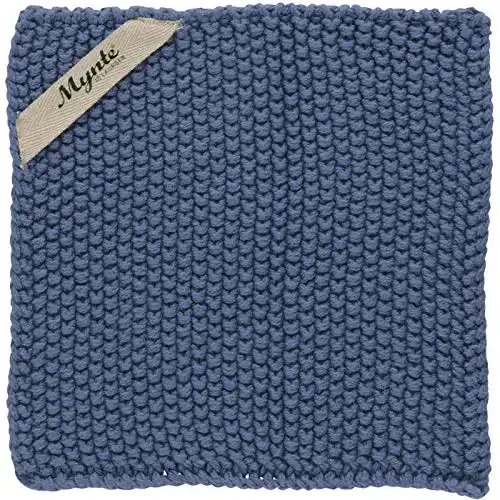 Topflappen gehäkelt IB Laursen Topflappen Mynte Cornflower