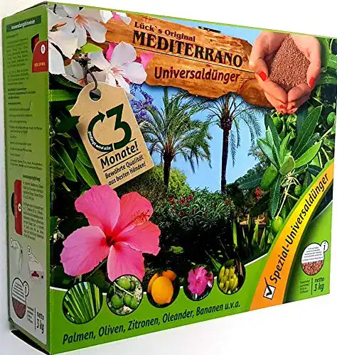 Palmendünger Mediterrano Freiland, , Hanf,Phönix,Dattel, 3 Kg