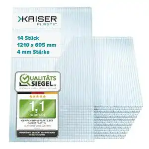 Stegplatten KAISER PLASTIC ® Xtra-Strong | 14 STK. | Polycarbonat