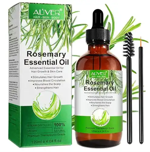 Rosmarinöl UEPETU Rosmarin Öl für Haare, 120ml Haaröl, Rosemary