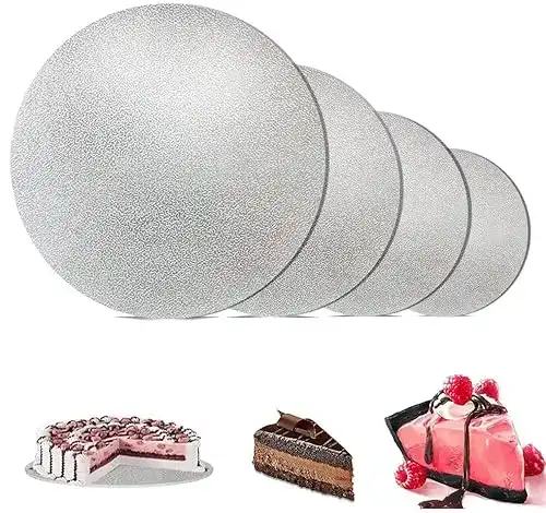 Cake Board LUKIUP ® 4 Stück Premium Rund 2 mm Dick