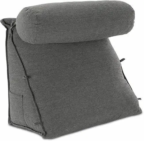 Rückenkissen maxVitalis Bett/Sofa mit abnehmbarer Nackenrolle