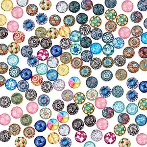 Mosaiksteine pandahall Bunt Rund Glas ca. 200 Stück