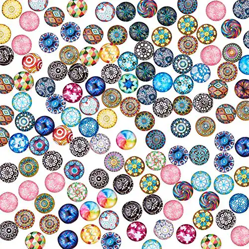 Mosaiksteine pandahall Bunt Rund Glas ca. 200 Stück