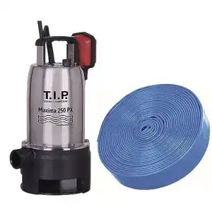 T.I.P-Pumpen T.I.P. Schmutzwasser Tauchpumpe Edelstahl mit 10 m