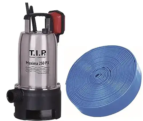 T.I.P-Pumpen T.I.P. Schmutzwasser Tauchpumpe Edelstahl mit 10 m