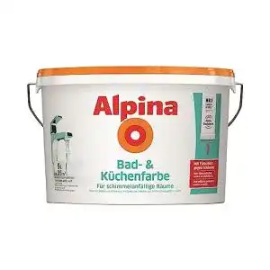 Alpina-Farbe Alpina 5 Liter Bad & Küchen Spezialfarbe, Weiss Matt